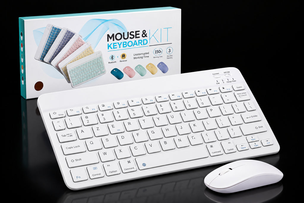 Clavier Bluetooth sans fil compact – Fin, pratique & rechargeable