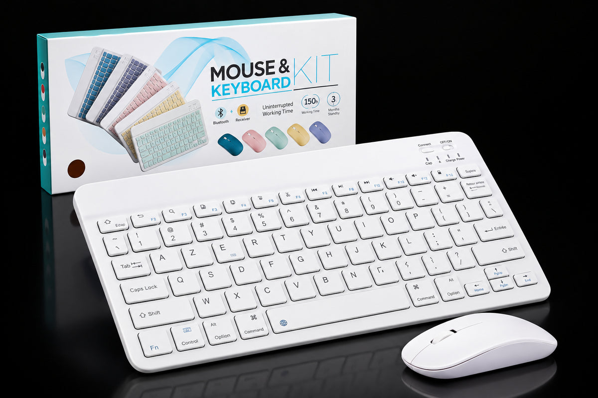 Clavier Bluetooth sans fil compact – Fin, pratique & rechargeable