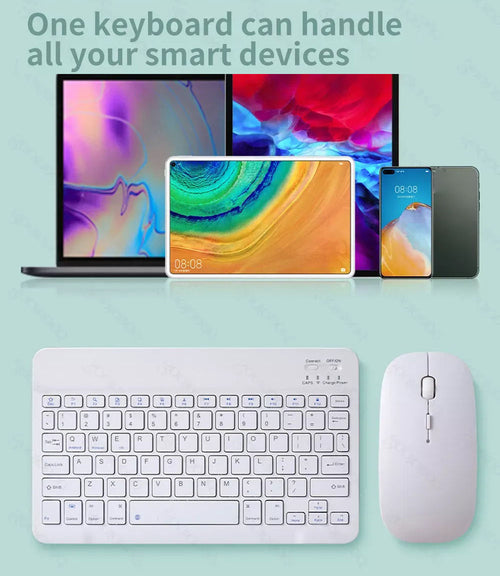 Clavier Bluetooth sans fil compact – Fin, pratique & rechargeable