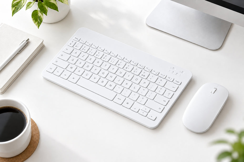 Clavier Bluetooth sans fil compact – Fin, pratique & rechargeable
